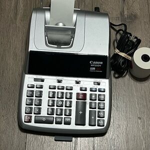 Canon Silver and Black Printing Calculator